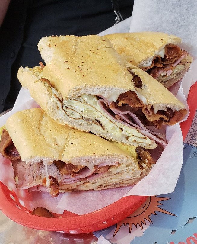 Media Noche sandwich on sweet Cuban roll